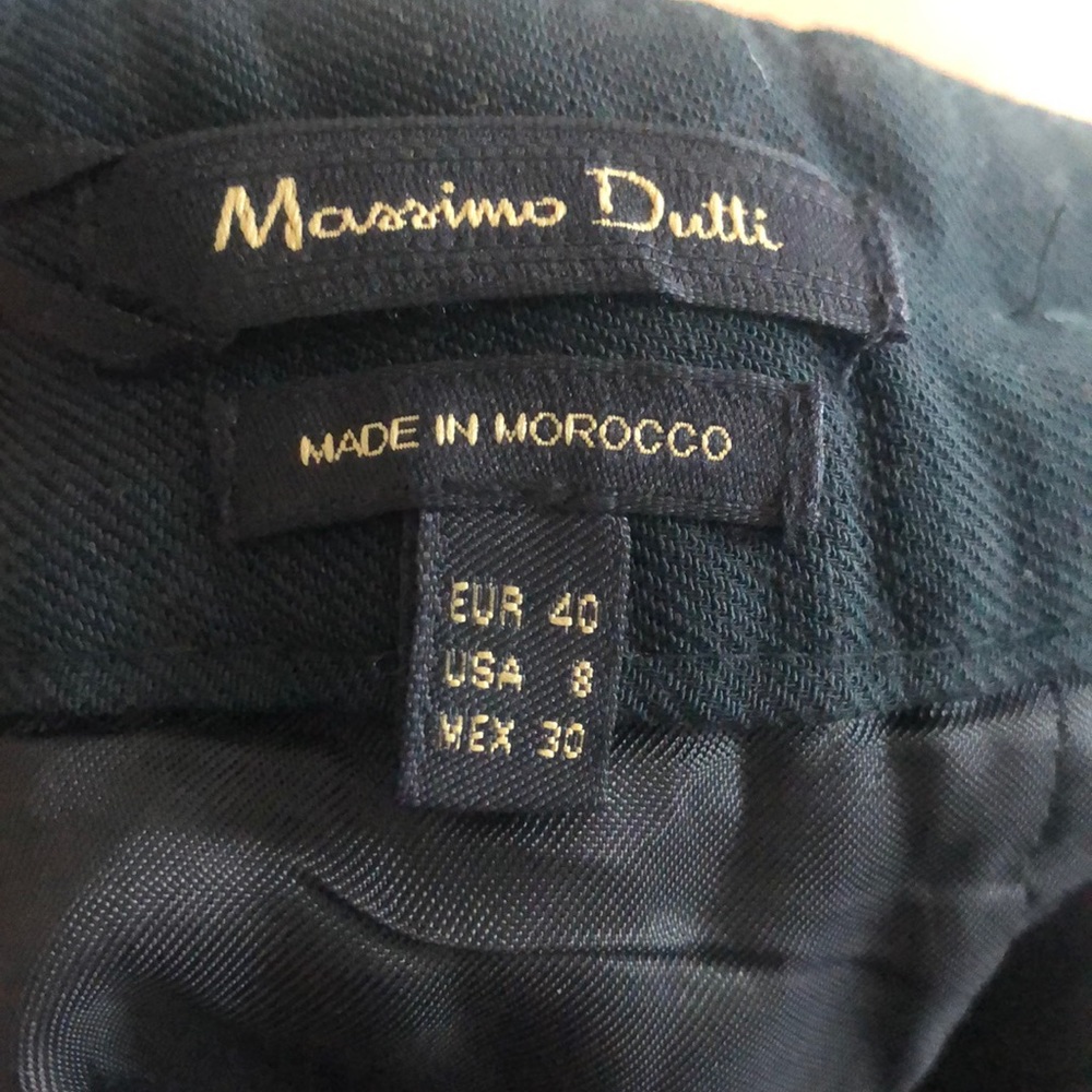 Massimo Dutti Dark Green Wrap Skirt - Picture 7 of 8